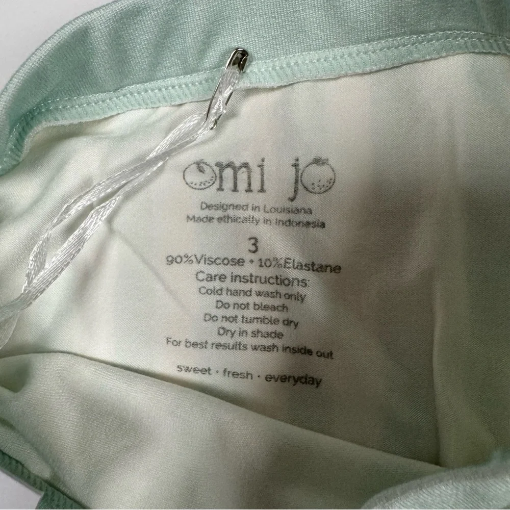 OMI JO Skater Skirt Mint Stripe Green and Ivory SS36 Girls 3T NWT New with tags